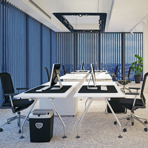 office with blinds