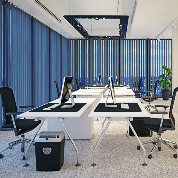 office with blinds