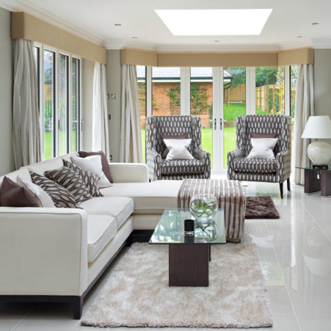 cornice in living room