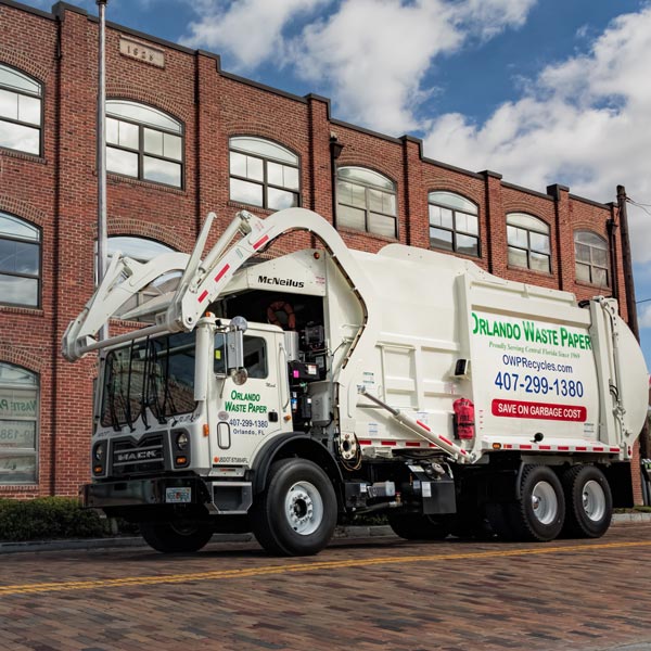 Orlando Waste Paper truck