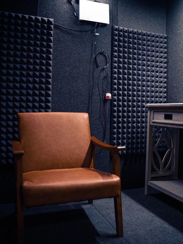 hearing loss testing room